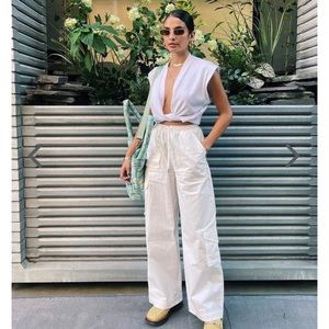 verge girl white cargo pants